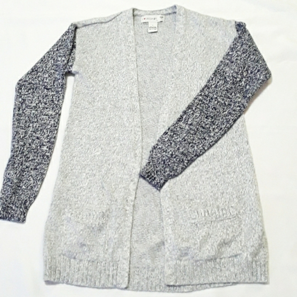 Love Crazy Open Front Cardigan Heathered